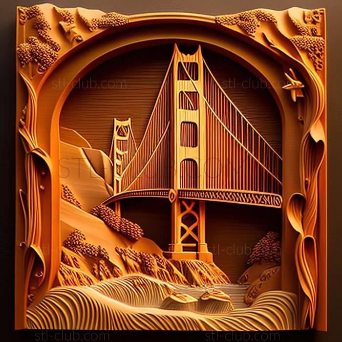 3D model golden gate (STL)